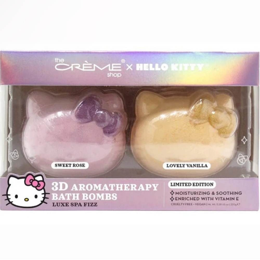 3D Aromatherapy Bath Bombs Limited Edition - Sweet Rose & Lovely Vanilla